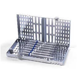 HuFriedyGroup IMS Signature Series Cassette - Flat Space Saver - 7 Instruments - Red