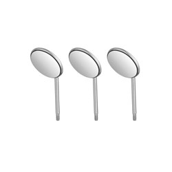 HuFriedyGroup HD Mouth Mirror - Single Sided - #5 Cone Socket, 3-Pack