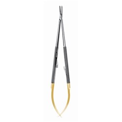 HuFriedyGroup Perma Sharp Needle Holder - 18cm - Castro Straight - Round Handle