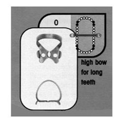 HuFriedyGroup Satin Steel Rubber Dam Clamp - #0 - Premolar