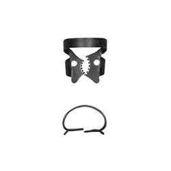 HuFriedyGroup Black Line Rubber Dam Clamp - Lower Left Molars - #13A