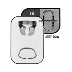 HuFriedyGroup Satin Steel Rubber Dam Clamp - #18 - Molars