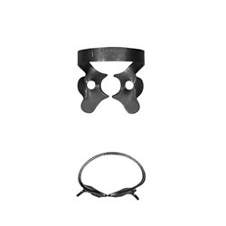 HuFriedyGroup Black Line Rubber Dam Clamp - Upper Premolar - #1