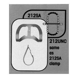 HuFriedyGroup Satin Steel Rubber Dam Clamp - #212SA - Anterior
