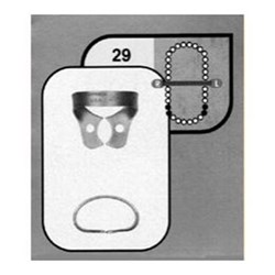 HuFriedyGroup Satin Steel Rubber Dam Clamp - #29 - Lower Premolars