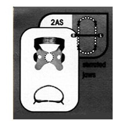 HuFriedyGroup Satin Steel Rubber Dam Clamp - #2AS - Large Premolars