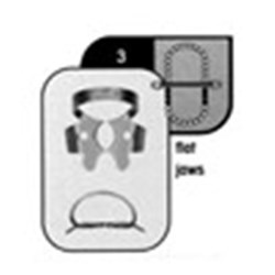 HuFriedyGroup Satin Steel Rubber Dam Clamp - #3 - Lower Premolars