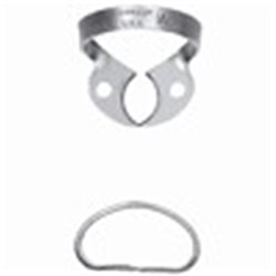 HuFriedyGroup Satin Steel Rubber Dam Clamp - #W3 - Small Lower Molars