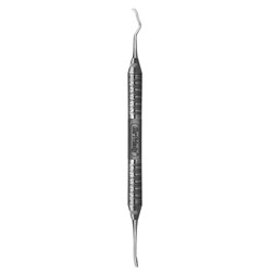 HuFriedyGroup Kirkland Periodontal Chisel - #13K/TG - Double Ended - #6 Satin Steel Handle