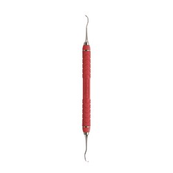 HuFriedyGroup Sickle Scaler - #204S Double Ended - #C8 Resin 8 Colour Handle - Red