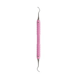 HuFriedyGroup Barnhart Curette - #5/6 - #C8 Resin 8 Colour Everedge Handle - Pink