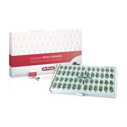 HuFriedyGroup PEDO Crowns - Stainless Steel Primary Molar Crowns - Introductory Kit, 48-Pack