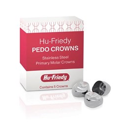 HuFriedyGroup PEDO Crowns - Stainless Steel Primary Molar Crowns - Lower Left Primary 2nd - #6, 5-Pack