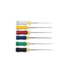 Henry Schein Endoflex Hedstrom Files - 25mm - Assorted 15-40, 6-Pack