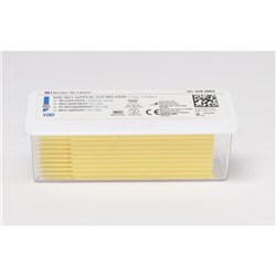 Henry Schein Micro Applicators - HS8 - Fine 1.5mm - Yellow, 100-Pack