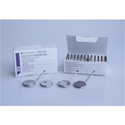 Henry Schein Maxima Mirror Head - Size 4 - Plane, 12-pack