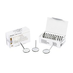 Henry Schein Maxima Mirror Head - Size 5 - Magnifying, 12-pack