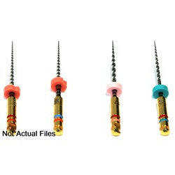 Henry Schein CyberEndo Rotary NiTi Files - Refill Pack - Taper 08 - Size 025 - 17mm, 6-Pack
