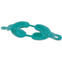 Henry Schein Double Foam Tray - Child - Aqua, 30-Pack