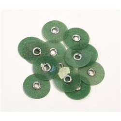 Henry Schein Pop on Discs - Coarse - Dark Green - 12.7mm, 85-Pack