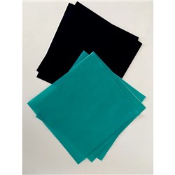 Henry Schein Rubber Dam - Latex - Medium - Black - Mint Flavour - 15cm x 15cm, 36-Pack