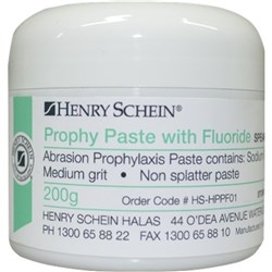 Henry Schein Prophy Paste - Fluoride - Medium - Spearmint - 200g