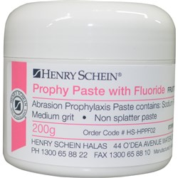 Henry Schein Prophy Paste - Fluoride - Medium - Fruit Tingle - 200g
