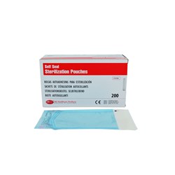 DE Self Seal Sterilisation Pouches - 83mm x 159mm, 200-Pack