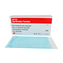 DE Self Seal Sterilisation Pouches - 134mm x 280mm, 200-Pack