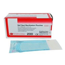 DE Self Seal Sterilisation Pouches - 57mm x 133mm, 200-Pack