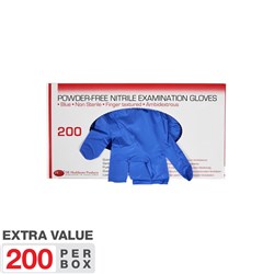 DE Gloves - Nitrile - Non Sterile - Powder Free - Small, 200-Pack