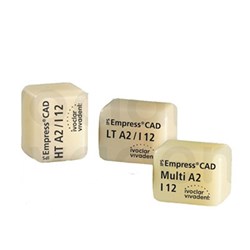 Ivoclar IPS Empress CAD for E4D - LT - Shade A3.5-I12, 5-Pack