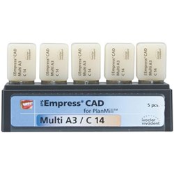 Ivoclar Empress CAD for PlanMill - Multi - Shade A3 C14, 5-Pack