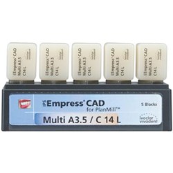 Ivoclar Empress CAD for PlanMill - Multi - Shade A3 5 C14 L, 5-Pack
