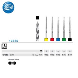 Komet K File - 31mm - Size 10 - Grey, 6-Pack