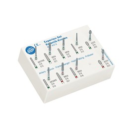 Komet Ceramic Crown Preparation Kit - Plastic Block, 9-Pack