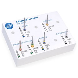 Speciality Kit 6 Reasons for Komet Incl 6 Burs + Block