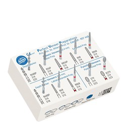 Komet Perfect Veneer Preparations Set - 4686 - Plastic Stand