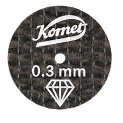 Komet Separating Disc - 0.3 x 20mm with Diamond Grit, 10-Pack