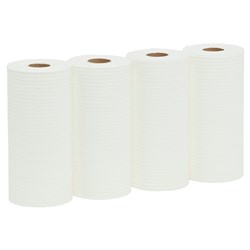 Kimberly-Clark WYPALL X50 - Roar Wipers - Small Roll - White - 24.5cm x 70m, 4-Pack