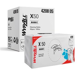 WYPALL X50 Roar Wipers White 24 x 42cm Box of 75 Pack of 8