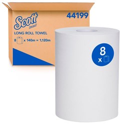 Kimberly-Clark Scott Roll Towel - 140m Roll, 8-Pack