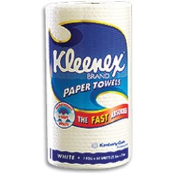 Kimberly-Clark Kleenex Kitchen Towel - White - 60 sheets per Roll, 6-Pack