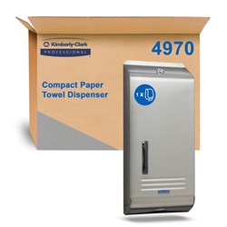 Kimberly-Clark Towel Dispenser in Stainless Steel for 4440, 4444 and 5855