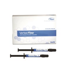 Kerr Vertise Flow - Self-Adhering Flowable Composite - Shade A35 - 2g Syringe, 2-Pack with 20 Tips and 20 Brushes