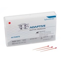 Kerr TF Adaptive Gutta Percha Points - Small - SM3 - Red, 50-Pack
