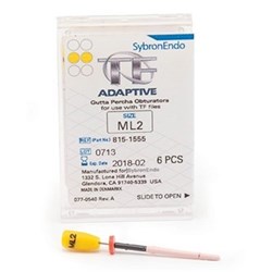 TF ADAPTIVE Carrier Obturator - Medium/Large - ML2 - Yellow, 6-Pack