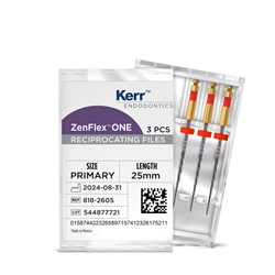Kerr ZenFlex One - Reciprocating NiTi File - .25/.06/25mm, 3-Pack
