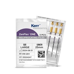 Kerr ZenFlex One - Reciprocating NiTi File - .45/.06/25mm, 3-Pack