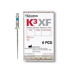 K3 XF File 21mm Size 25 .12 Taper Pack of 6